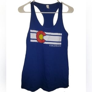 COLORADO STATE FLAG WOMEN'S RACERBACK TANK
